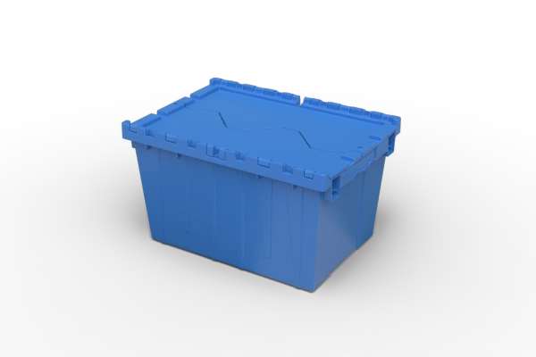 Animation of distribution container opening and closing.