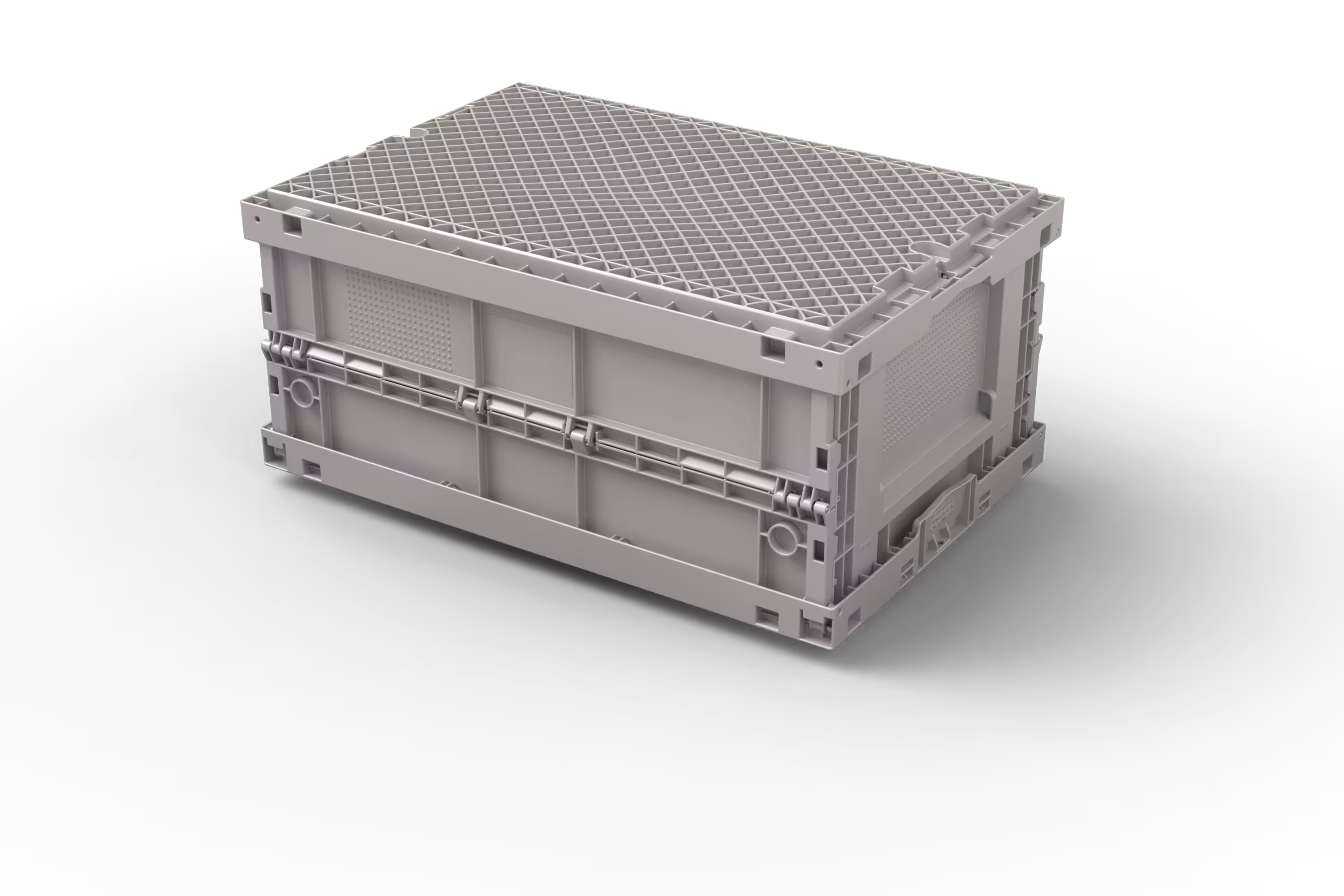600x400x285 Return-Collapsible Automation Container with Ribbed Bottom, 2 of 4