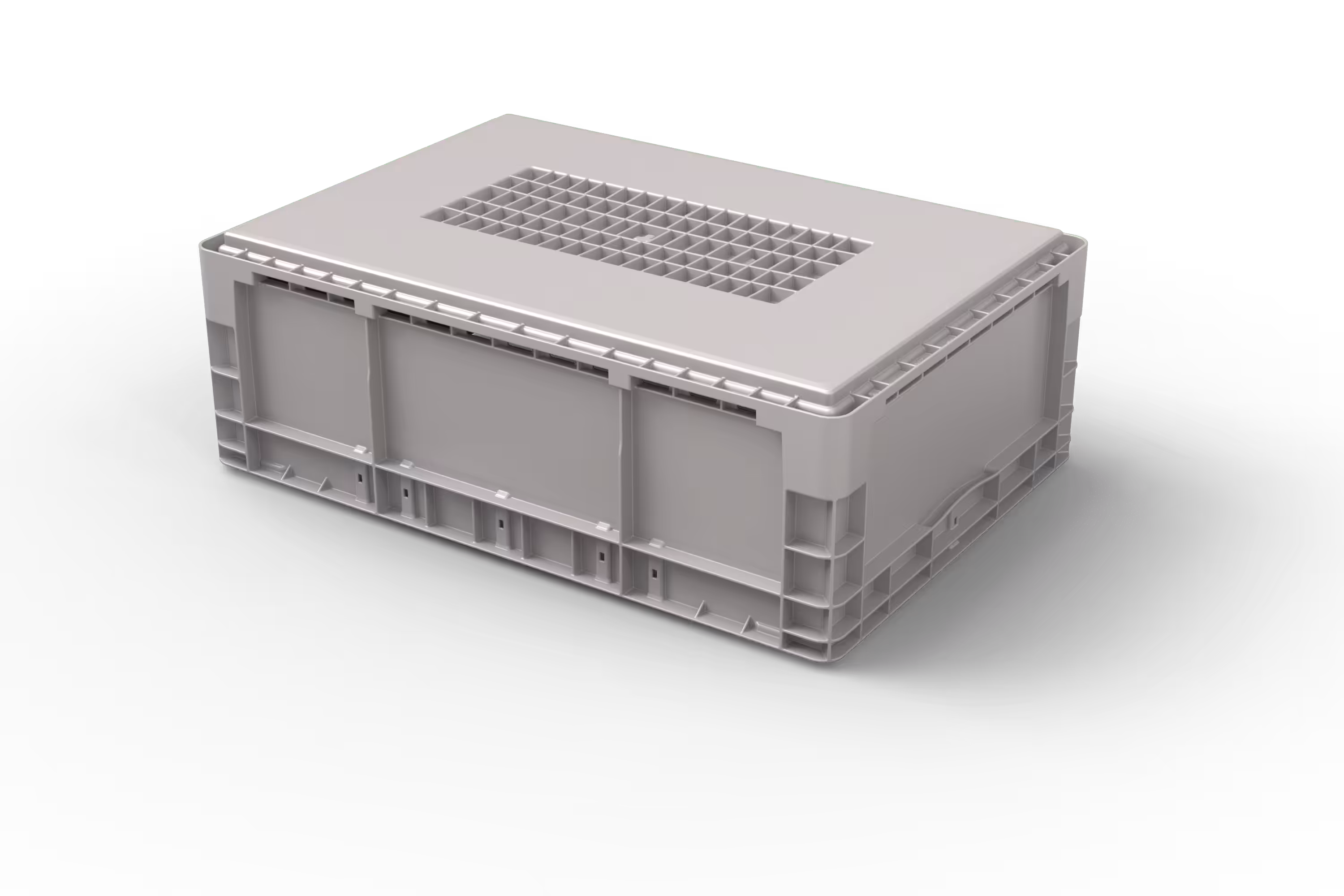 650x450x220 Stack-Only Automation Container with Hybrid Bottom, 2 of 3