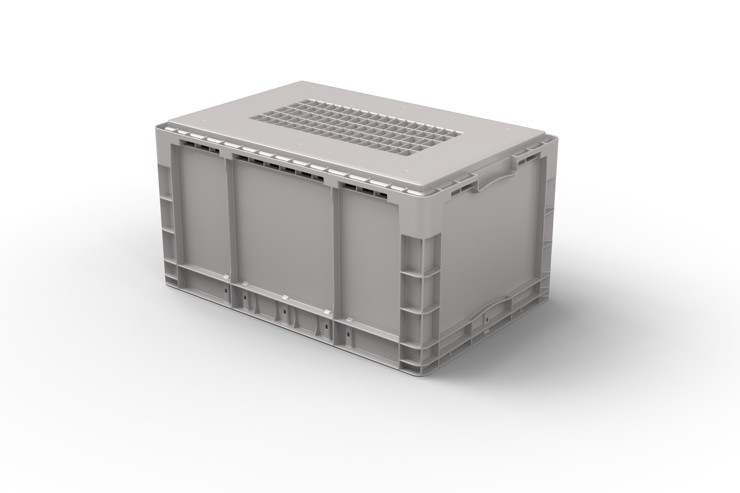 600x400x314 Stack-Only Automation Container with Hybrid Bottom, 2 of 4