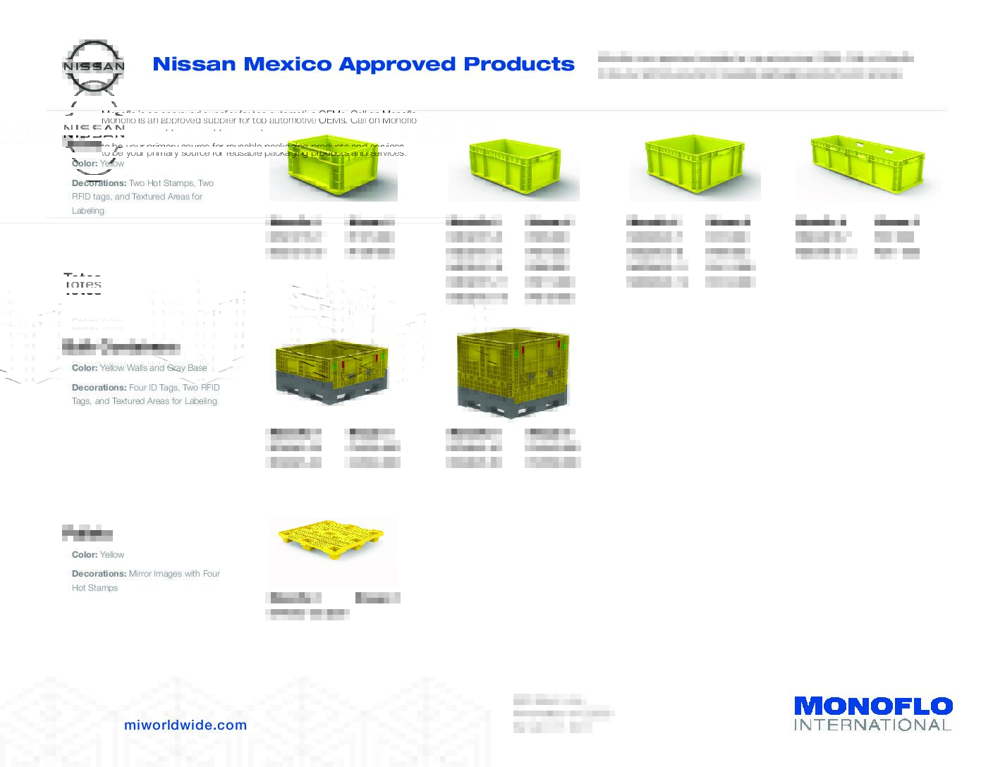 Nissan Mexico Approved Products