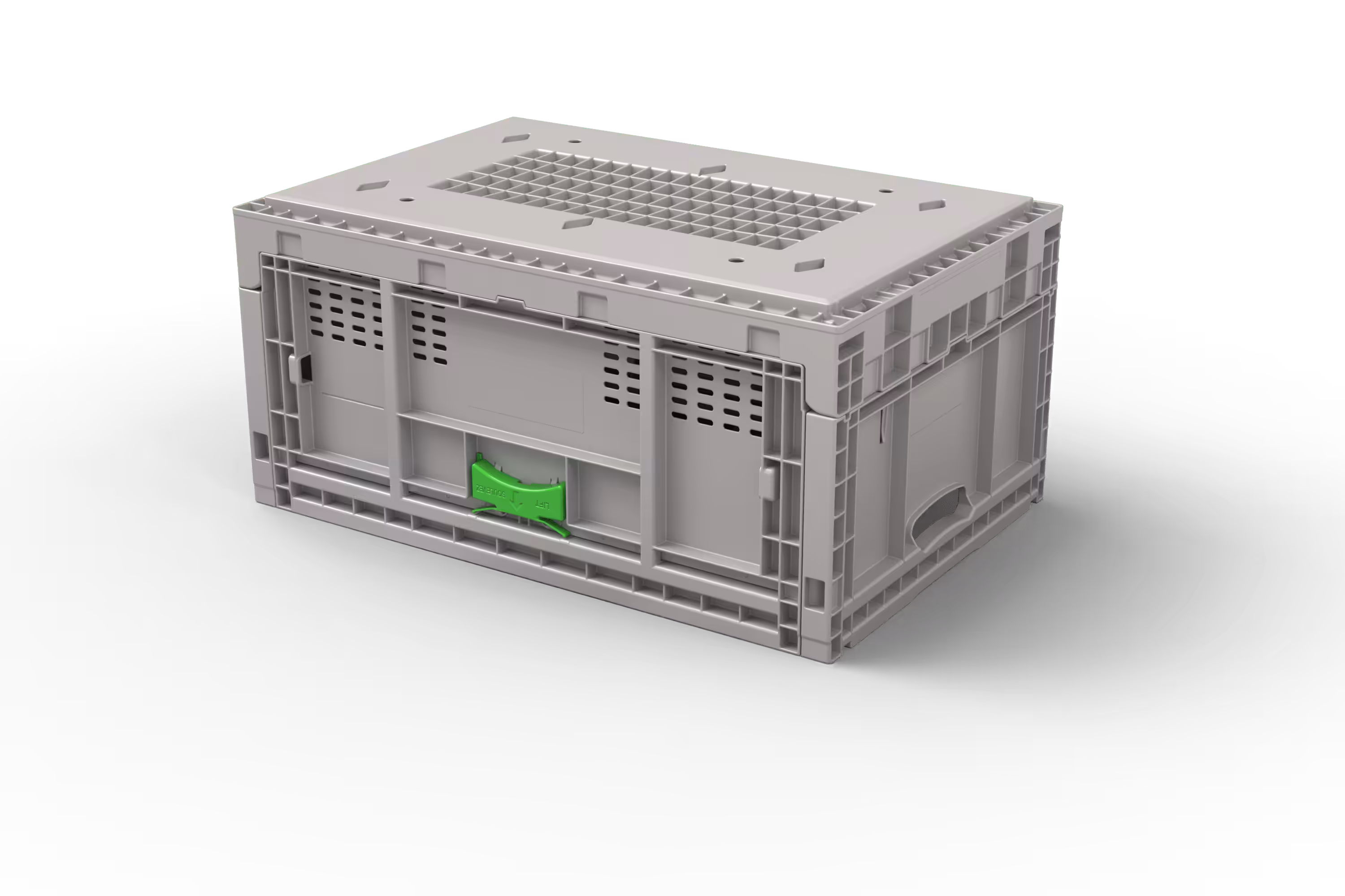 600x400x285 Knockdown Automation Container with Ribbed Bottom, 2 of 5