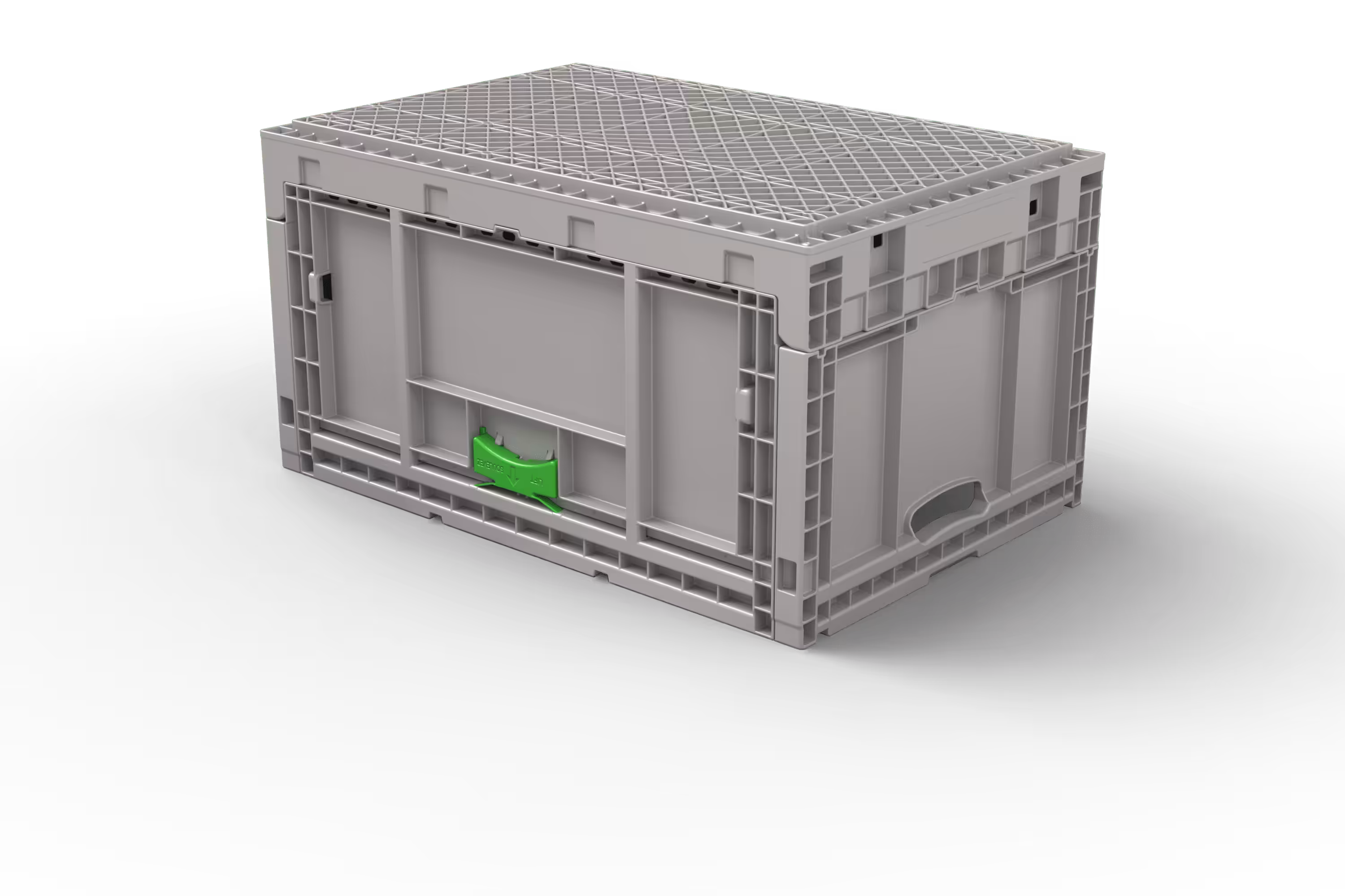 600x400x320 Knockdown Automation Container with Ribbed Bottom, 3 of 5