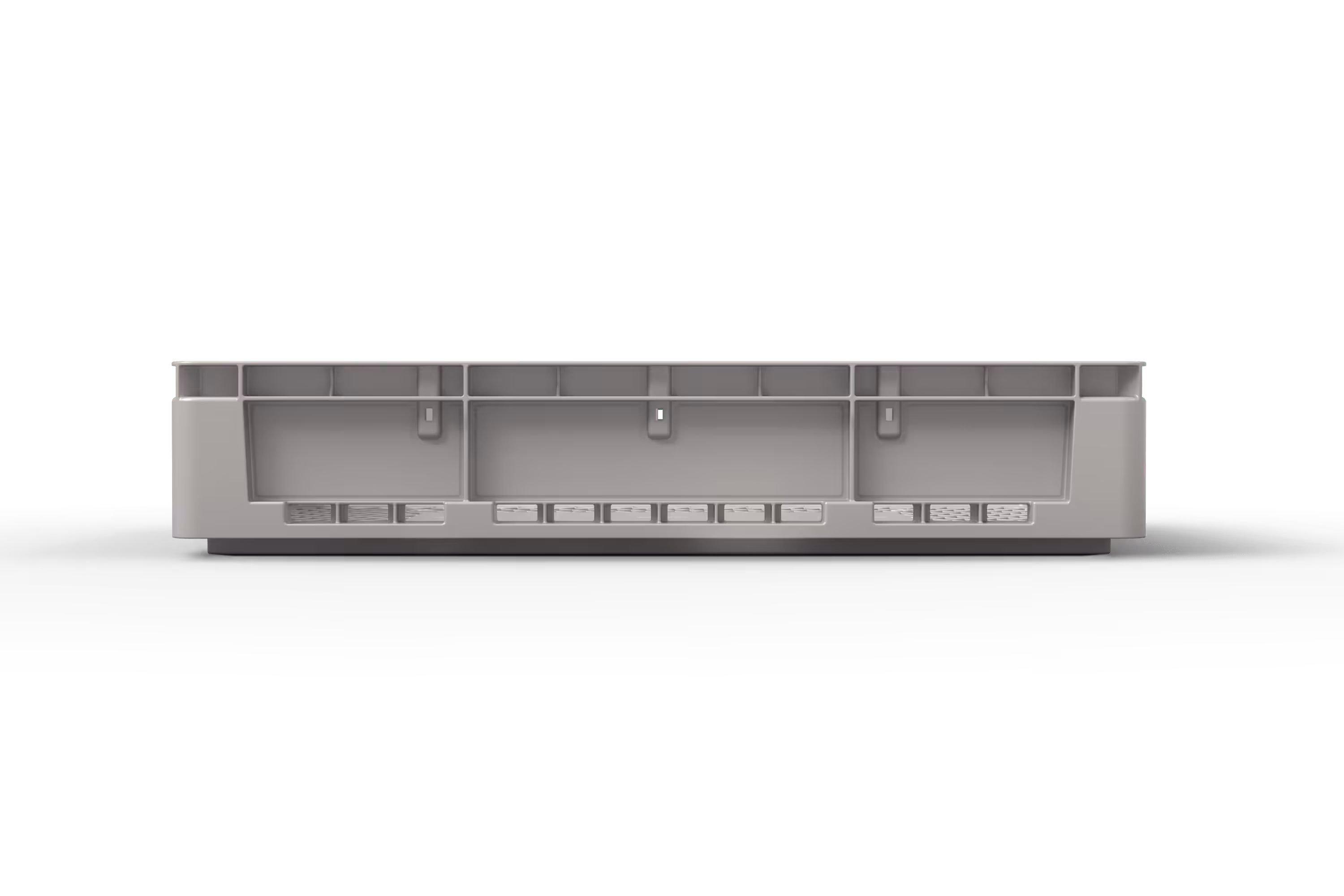 600x400x120 Stack-Only Automation Container with Hybrid Bottom, 3 of 4