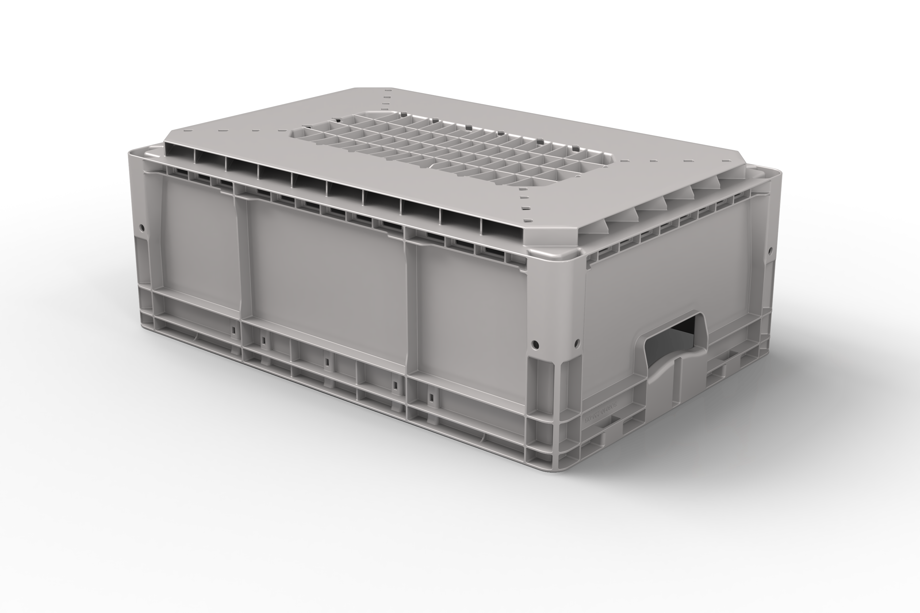 600x400x220 Stack-Only Automation Container with Dual Base Bottom, 2 of 5