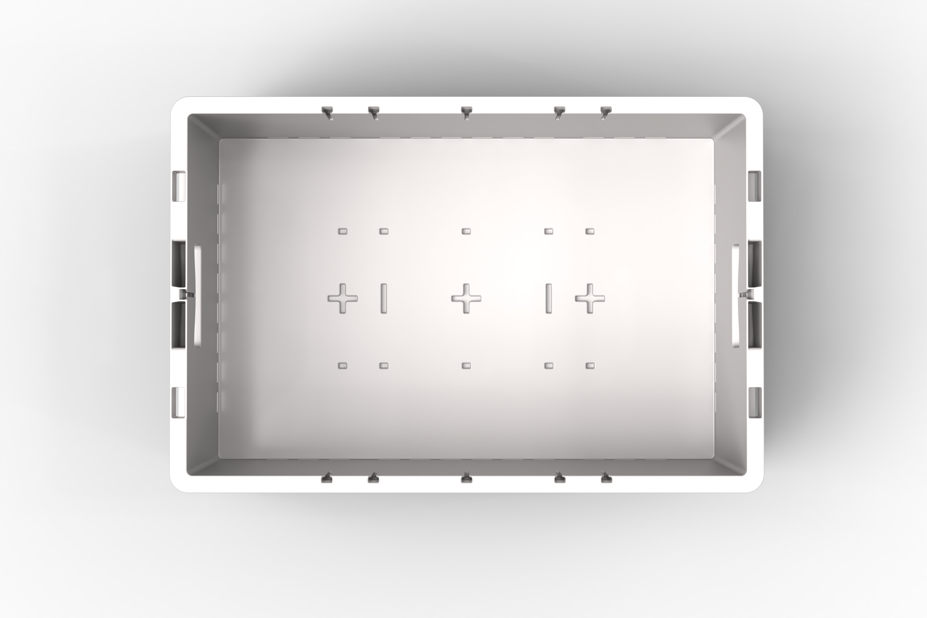 600x400x220 Stack-Only Automation Container with Dual Base Bottom, 5 of 5