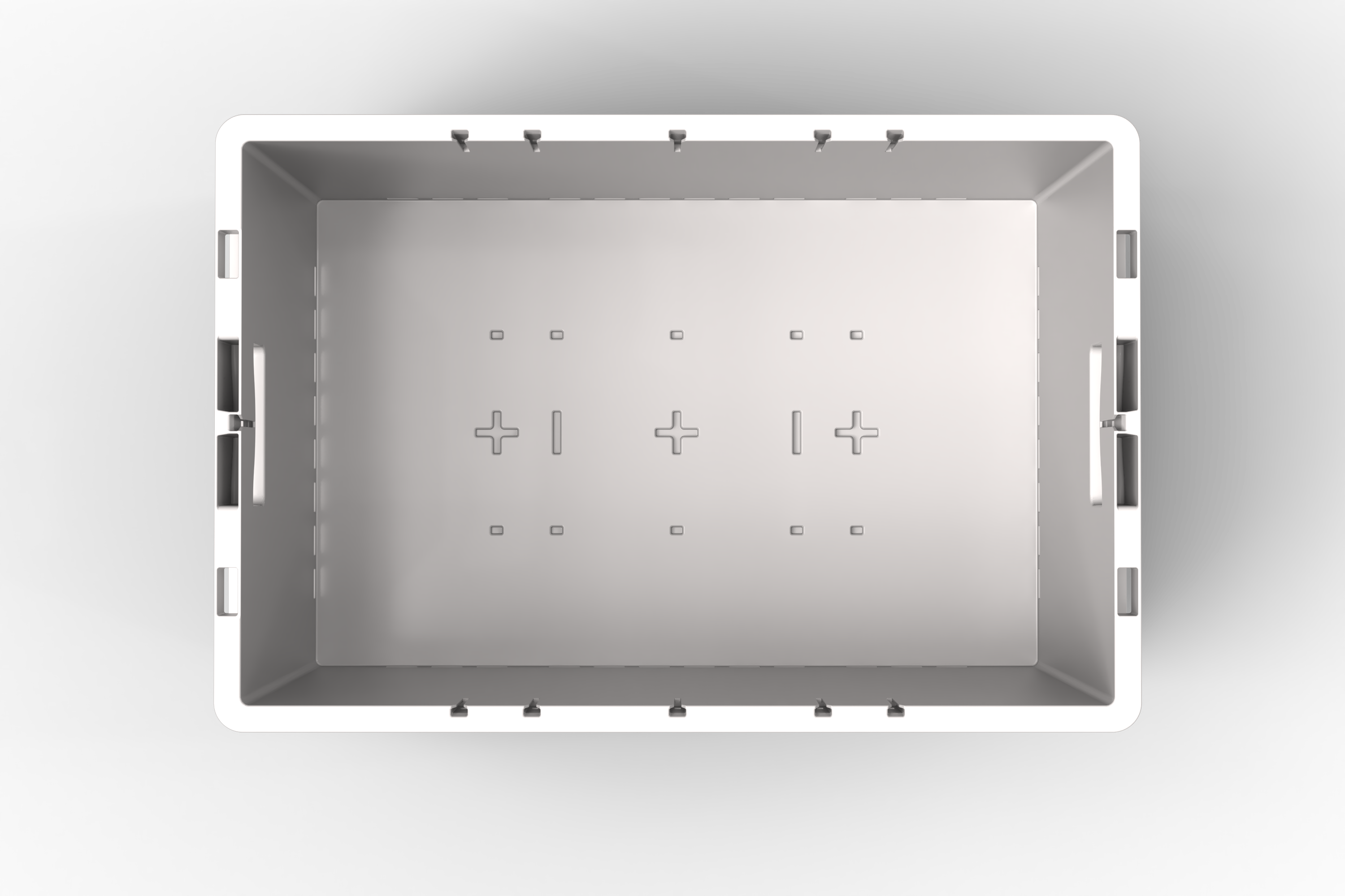 600x400x325 Stack-Only Automation Container with Dual Base Bottom, 5 of 5