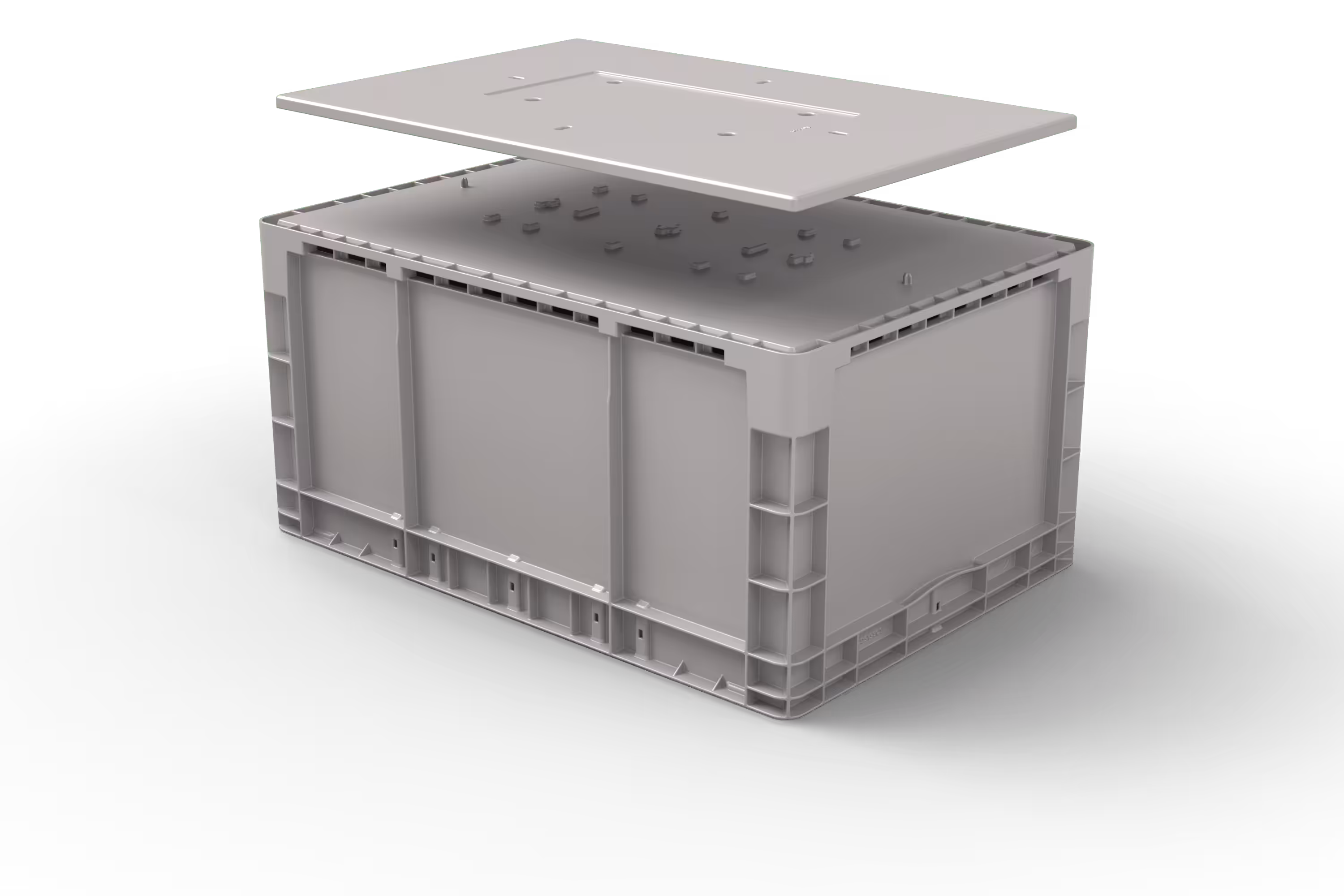 650x450x325 Stack-Only Automation Container with Welded Bottom, 2 of 3
